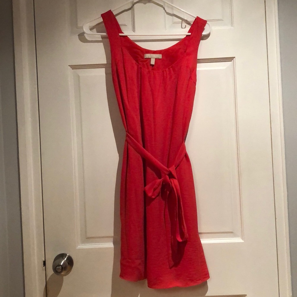 Banana Republic Petite Red Orange Dress with Belt